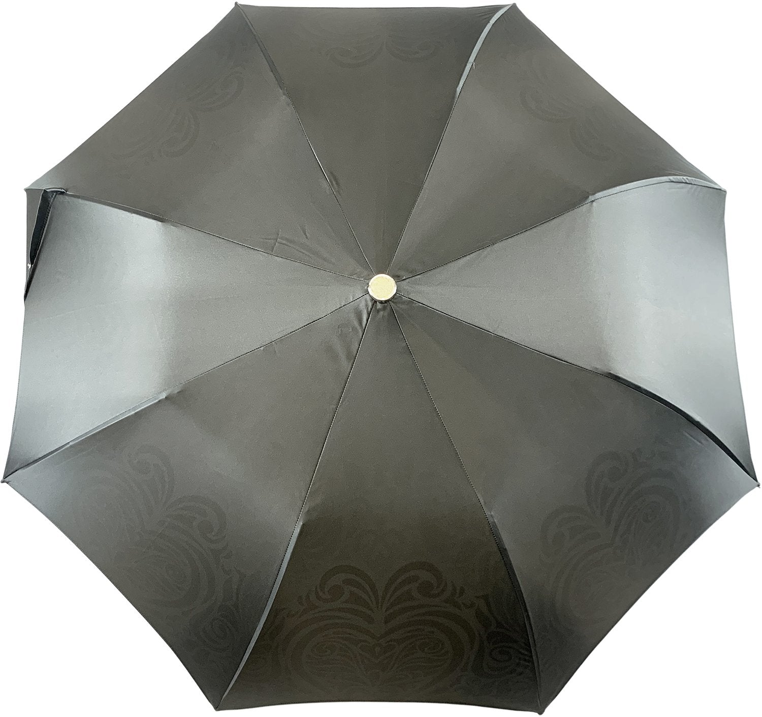 Damask Black and white with hundreds of crystals - IL MARCHESATO LUXURY UMBRELLAS, CANES AND SHOEHORNS