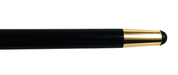 Walking stick ceremonial knob - gold plated 24K