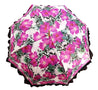Women's Ruffled Umbrella Studied with a Multicor Pattern - il-marchesato