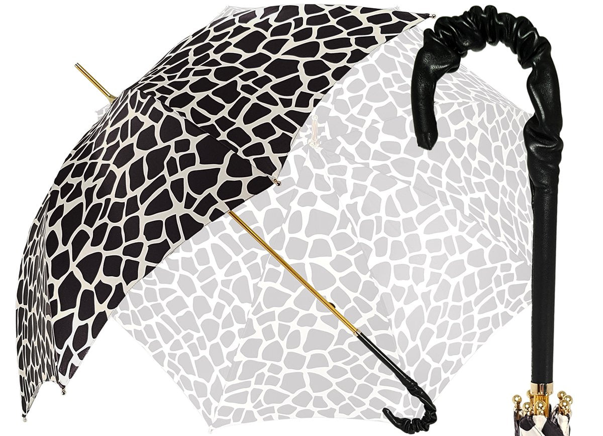 Black and White - Classic Woman's Umbrella - il-marchesato