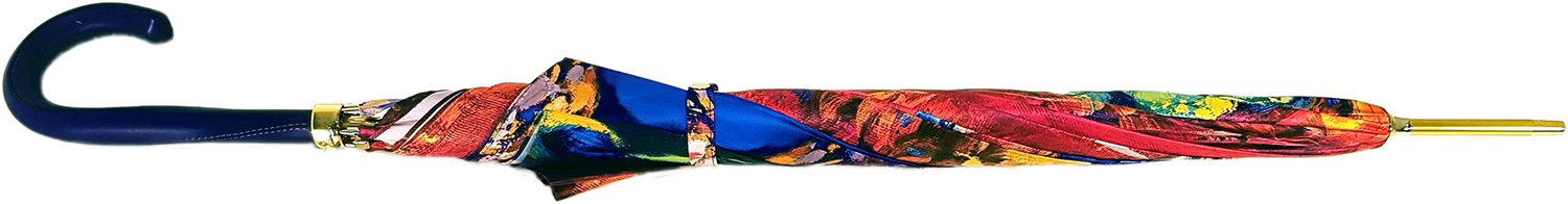 Peacock Painted Umbrella - il-marchesato