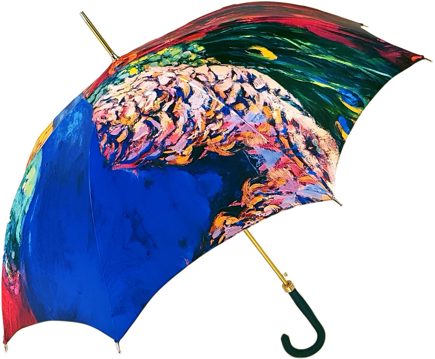 Peacock Painted Umbrella - il-marchesato
