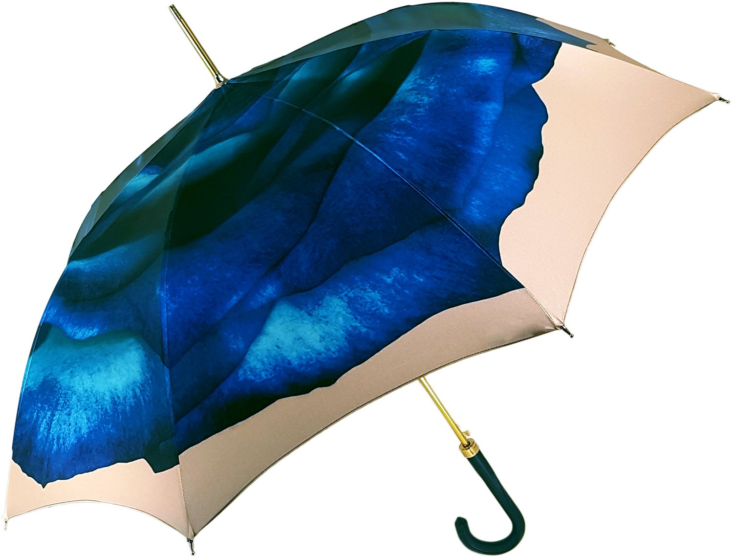 Fantastic Blu Rose Umbrella – ilMarchesato - Luxury Umbrellas