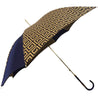 Original Handcrafted Umbrella with golden Greek design - il-marchesato