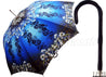 Awesome Blue Flowered Umbrella - il-marchesato