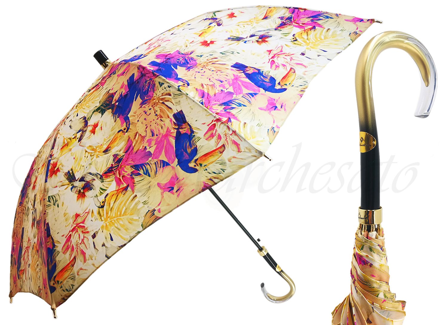 Beautiful Ladies Umbrella With Toucan Design - il-marchesato
