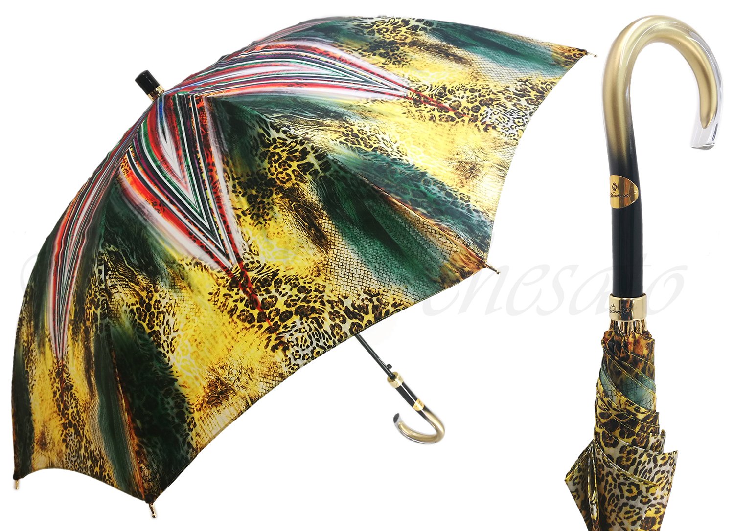 Umbrella With Abstract Leopard Design - il-marchesato