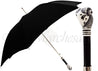 Men's Black Umbrella - Ram Head Handle - il-marchesato
