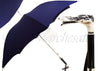 Men's Blue Umbrella - Dog Head Handle - il-marchesato