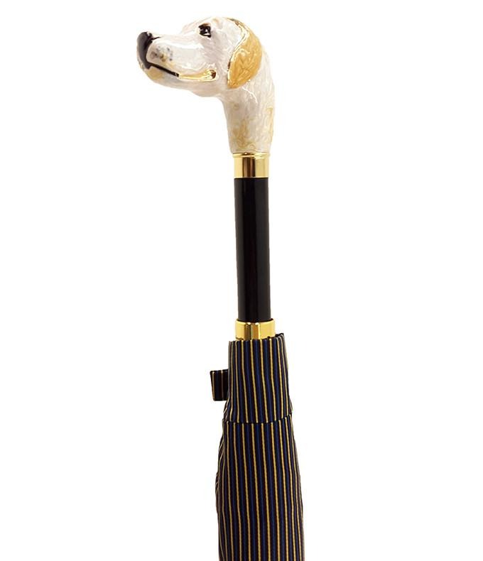 Men's Stripe Umbrella - Hound Head Handle – ilMarchesato - Luxury