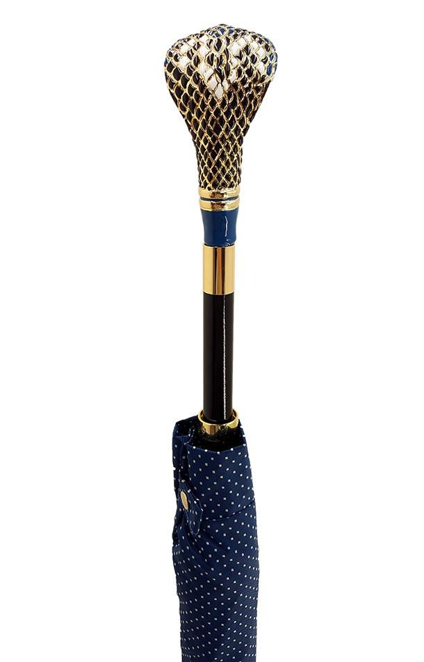 Luxurious Enameled Snake Luxury man's Umbrella - il-marchesato