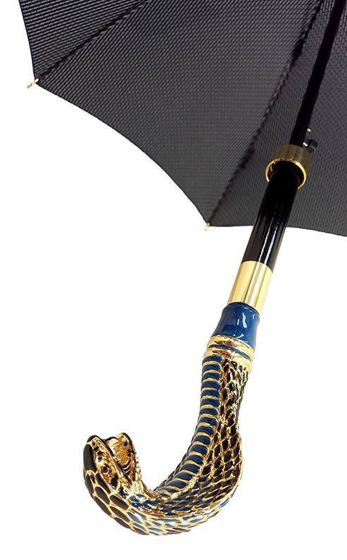 Luxurious Enameled Snake Luxury man's Umbrella - il-marchesato