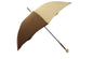 Enamelled Luxury Skull Umbrella Beige Striped Design - il-marchesato