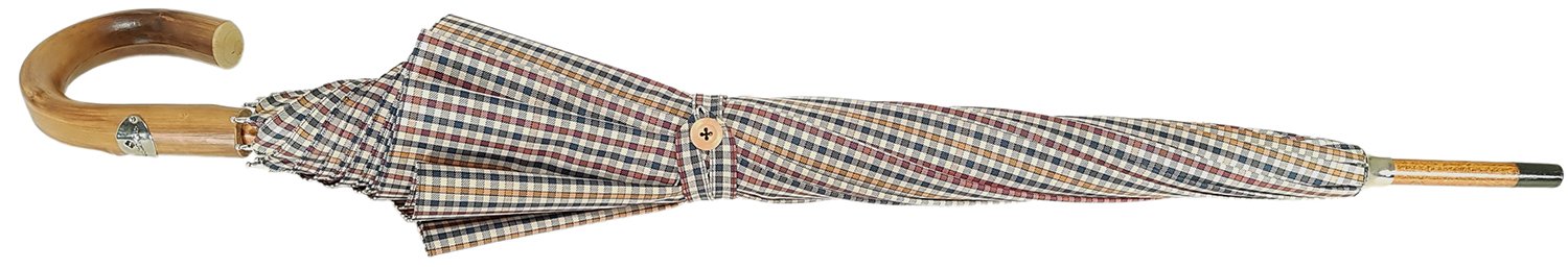 Double Cloth Men's Umbrella - Cotton Fabric - il-marchesato