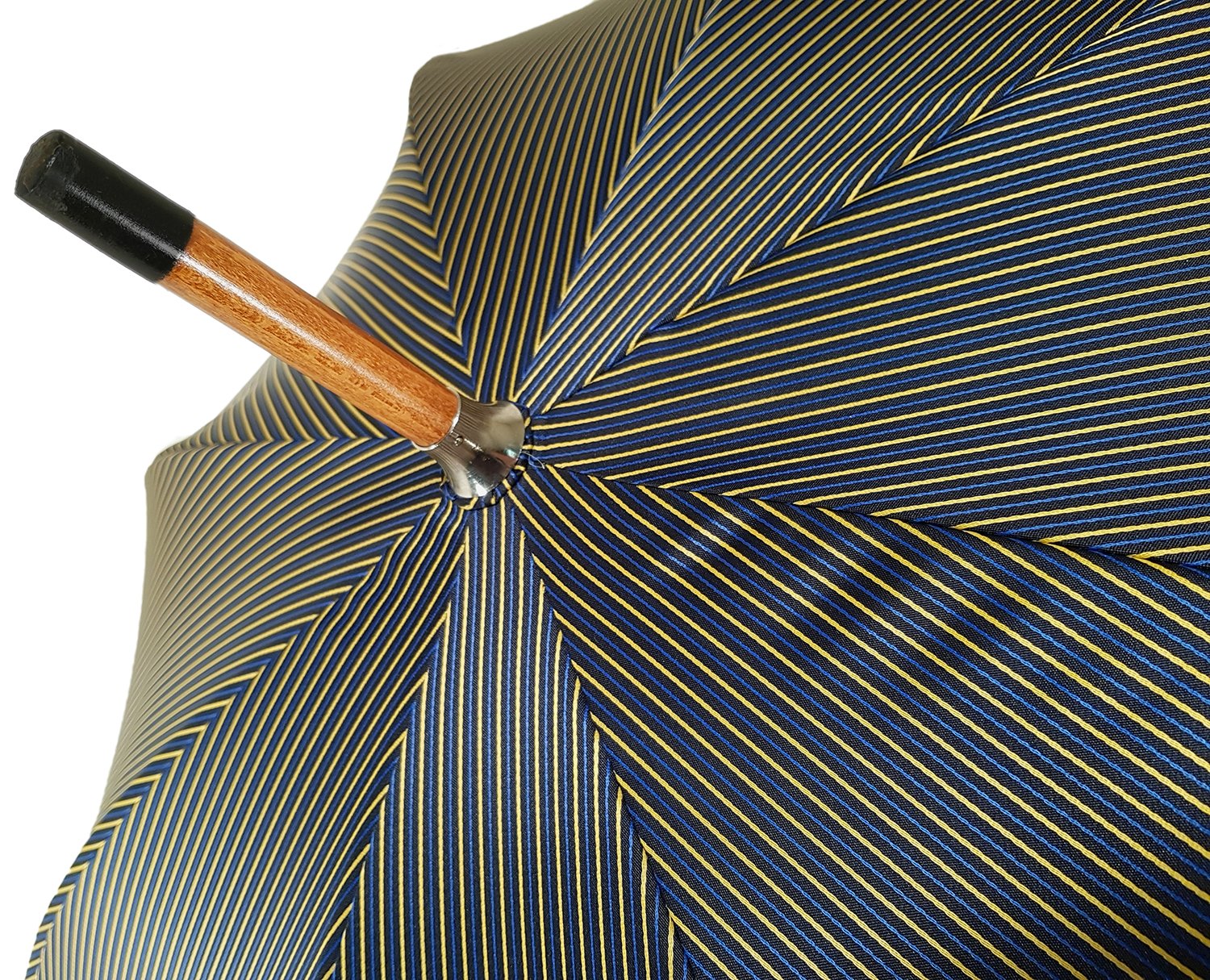 Double Cloth Men's Umbrella - Multicolored Striped Design - il-marchesato
