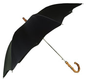 Classic Automatic Black Umbrella With Whanghee Handle - il-marchesato