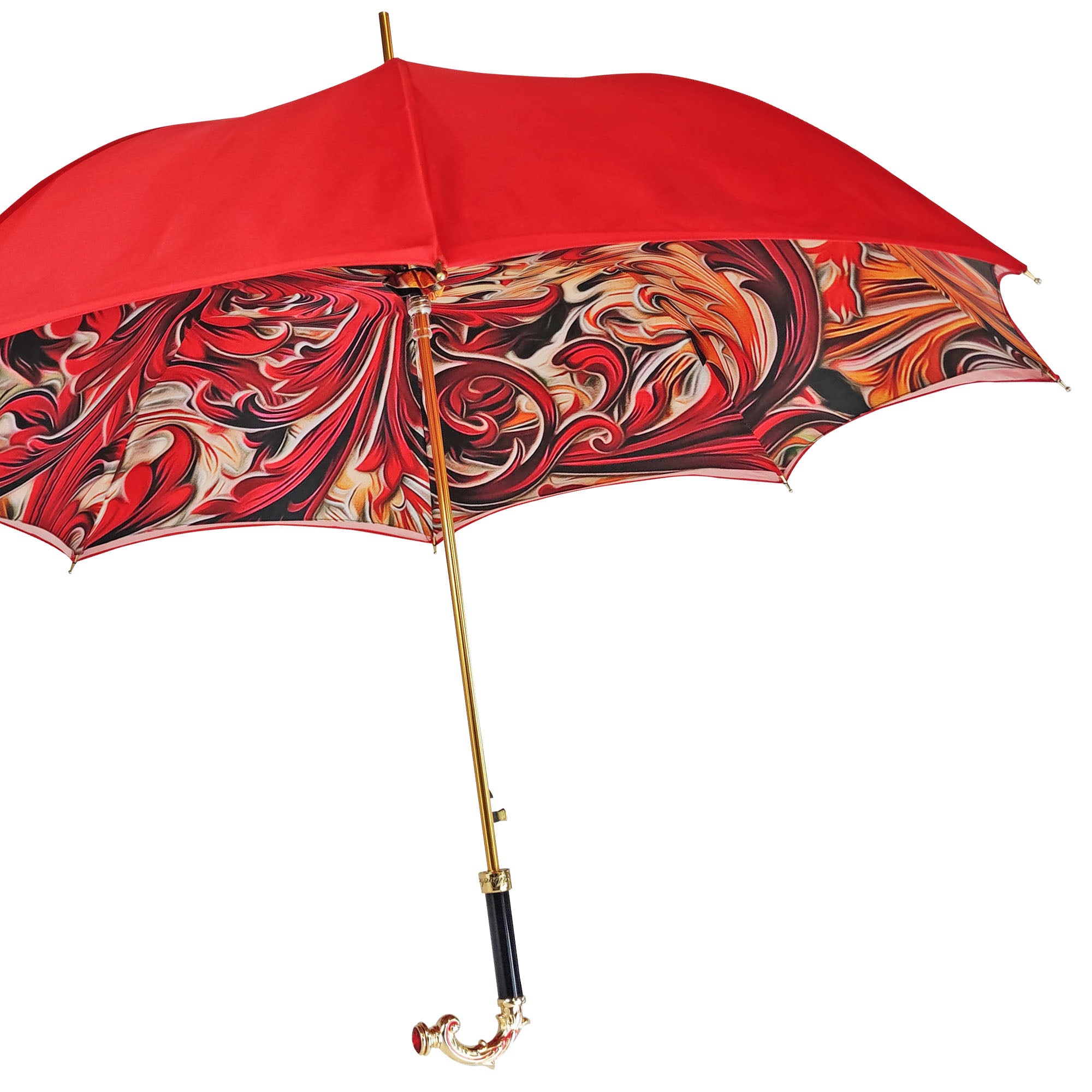 Ombrello luminoso in rosso