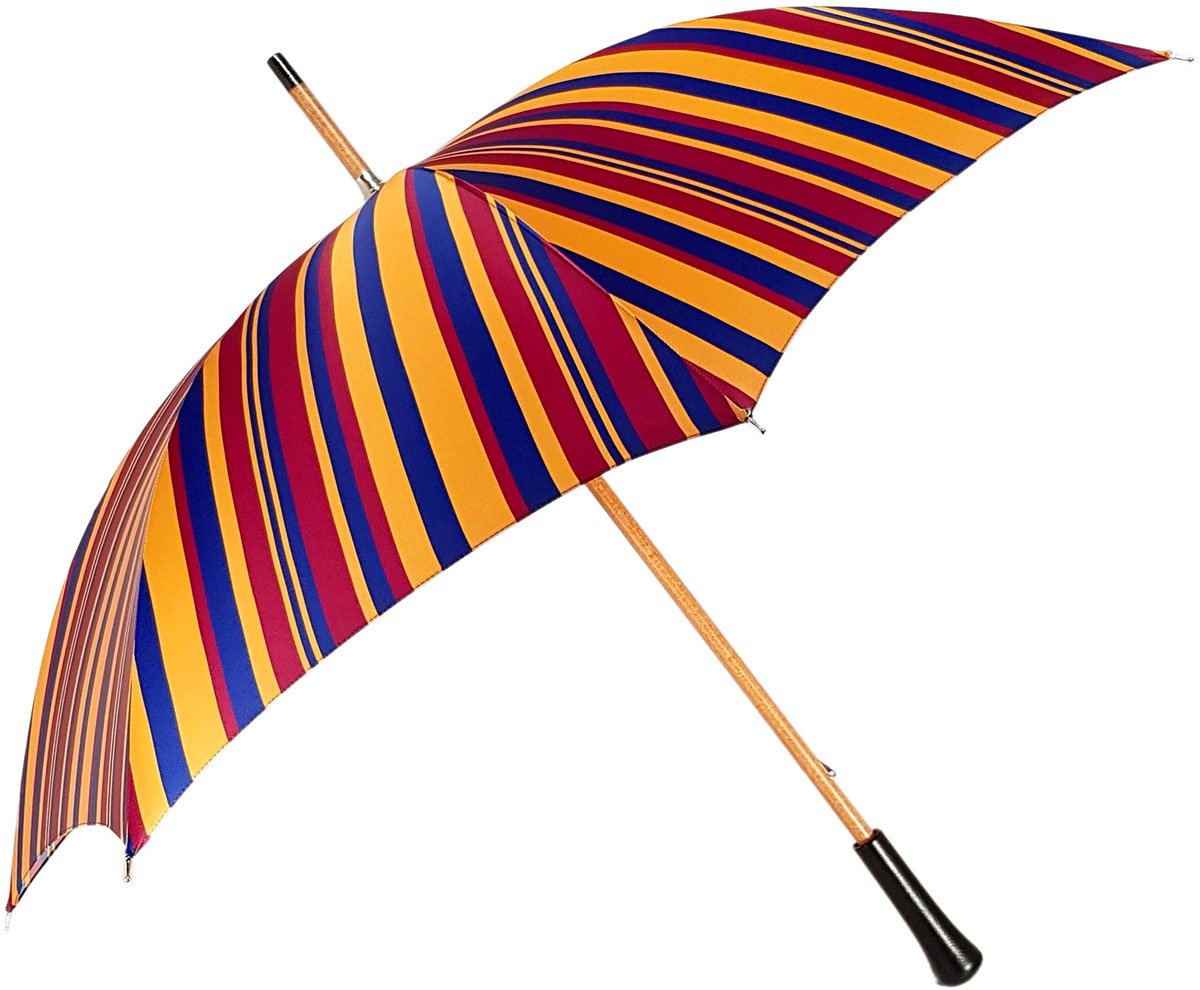 Handcrafted Multi-Color Striped Umbrella - il-marchesato