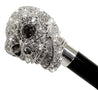 Amazin Lux Silver Swarovski Skull Umbrella - Double Cloth - il-marchesato