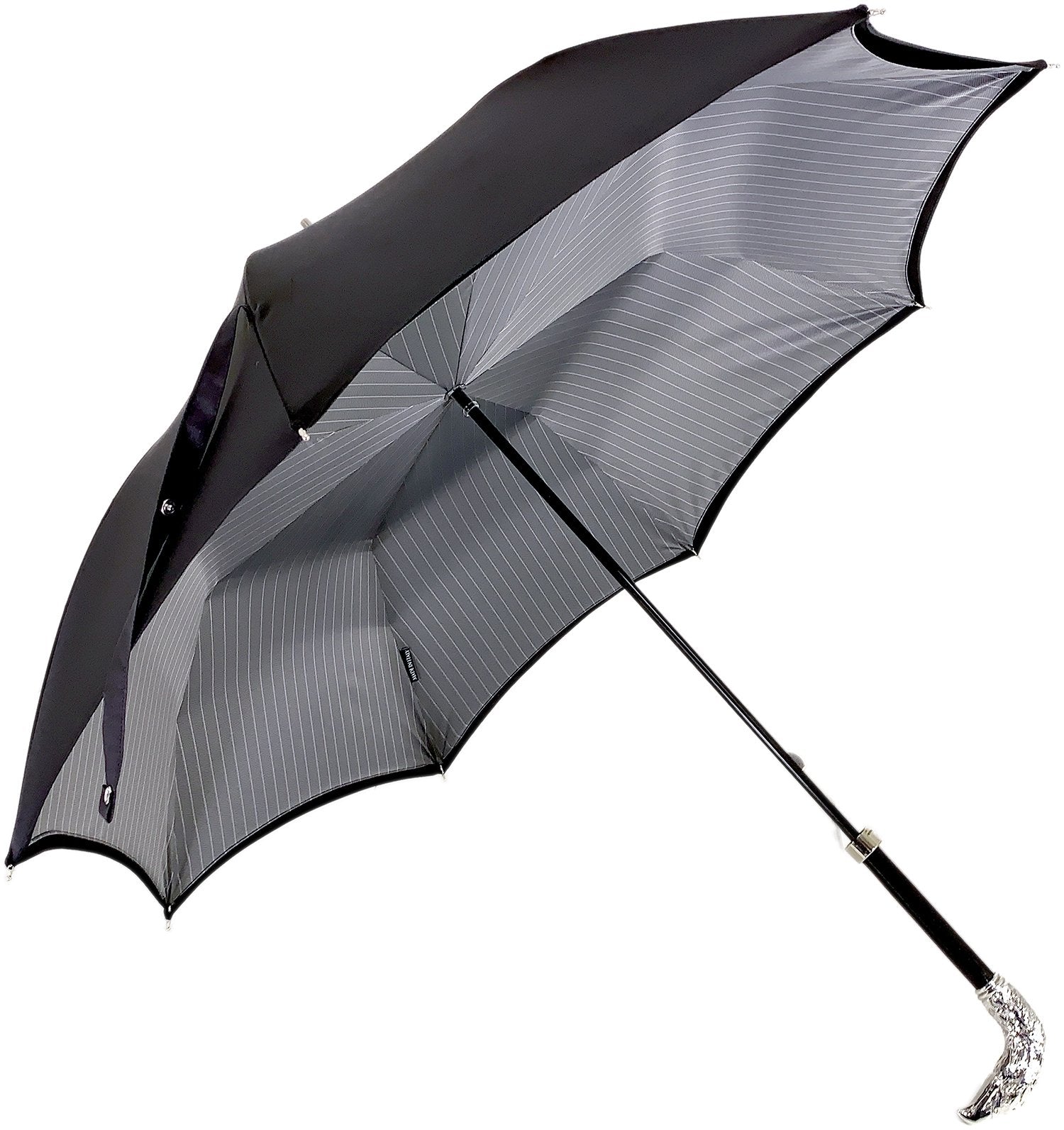 Double Cloth Men's Umbrella, Silver-plated Eagle