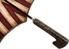 Tobacco Handmade Men's Umbrella - Striped Red And Cream - il-marchesato