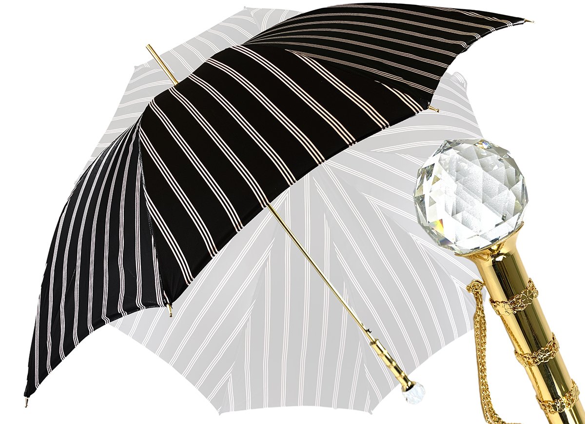 Luxury men umbrella Swarovski handle
