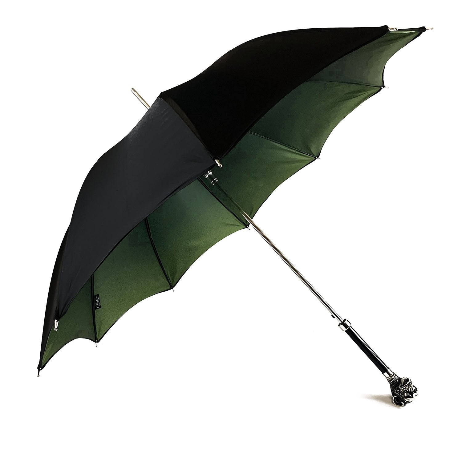 Exclusive umbrella with hand-painted monkey handle - IL MARCHESATO LUXURY UMBRELLAS, CANES AND SHOEHORNS