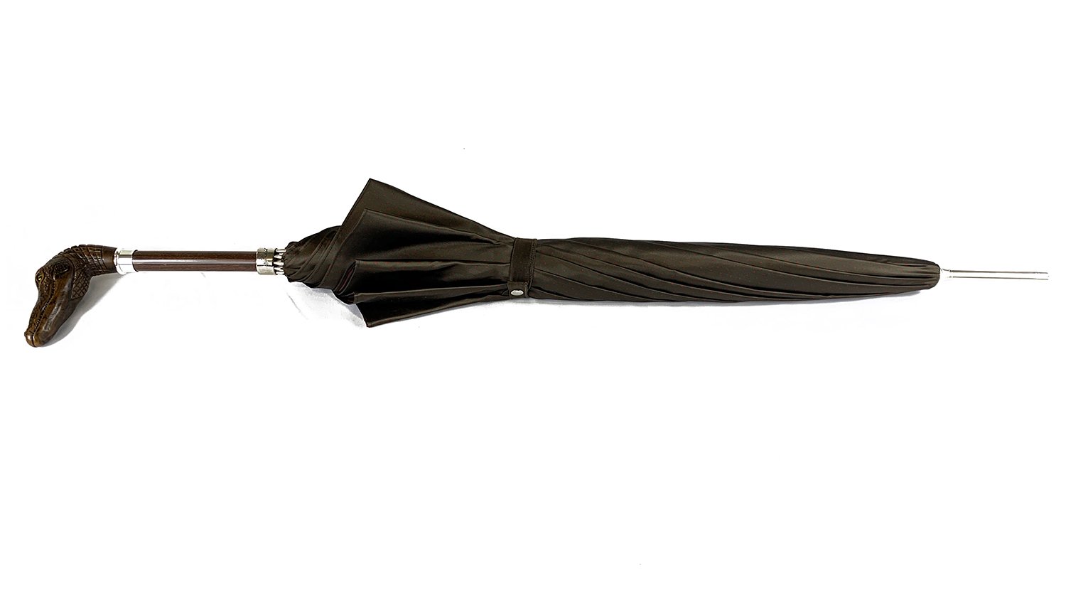 Brown Umbrella With Rhombus Pattern Inside – ilMarchesato - Luxury Umbrellas,  Canes and Shoehorns