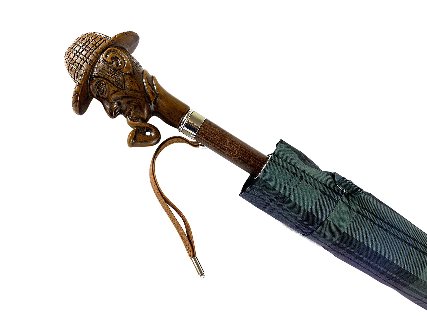 Limited Sherlock Holmes collection - Cotton Fabric - IL MARCHESATO LUXURY UMBRELLAS, CANES AND SHOEHORNS