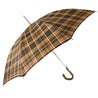 Brown Men's sporty Tartan umbrella - IL MARCHESATO LUXURY UMBRELLAS, CANES AND SHOEHORNS