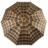 Brown Men's sporty Tartan umbrella - IL MARCHESATO LUXURY UMBRELLAS, CANES AND SHOEHORNS