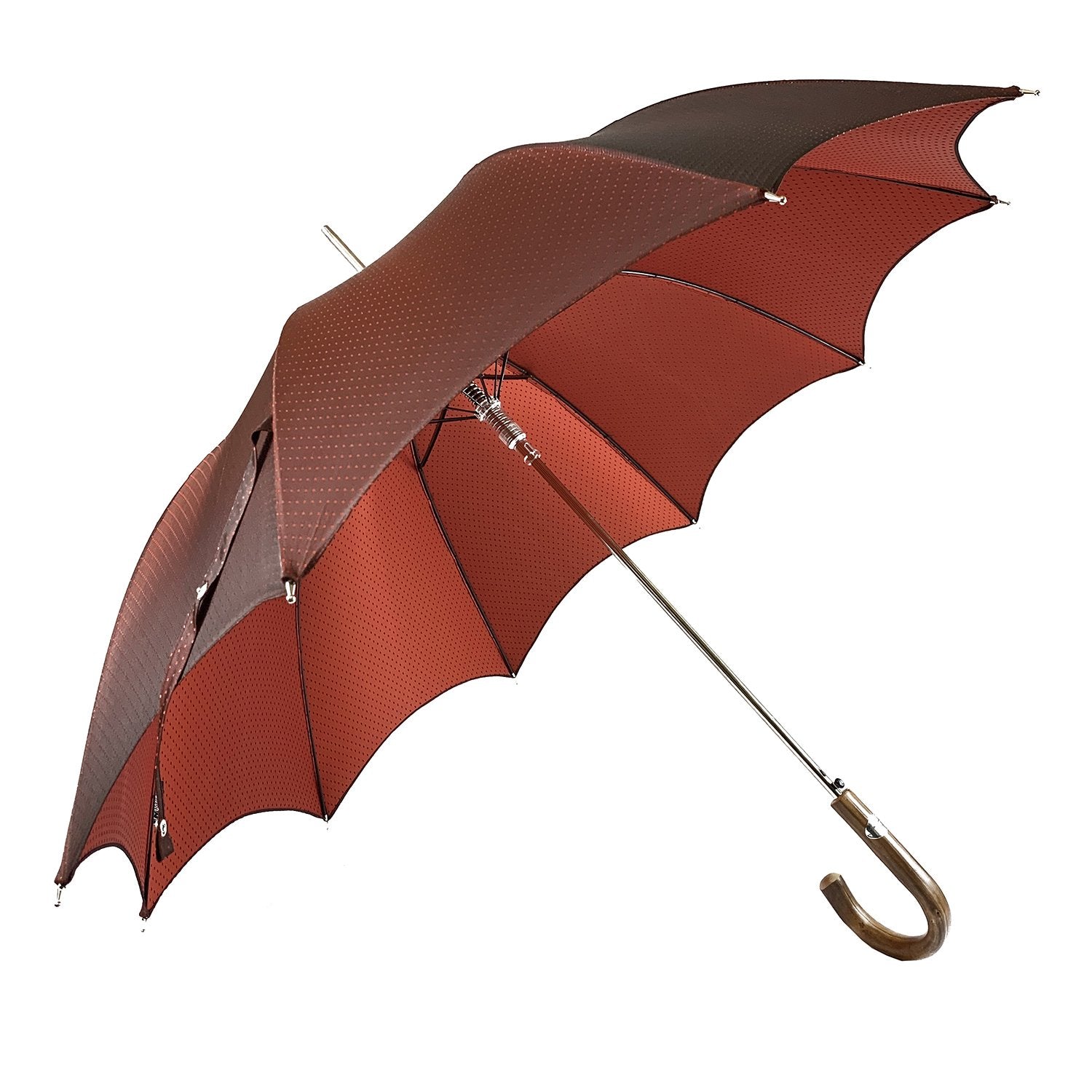 Elegant Burgundy Dot's Umbrella – ilMarchesato - Luxury Umbrellas, Canes  and Shoehorns