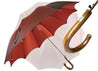 Elegant Burgundy Dot's Umbrella - IL MARCHESATO LUXURY UMBRELLAS, CANES AND SHOEHORNS