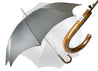 Gray striped umbrella il Marchesato - IL MARCHESATO LUXURY UMBRELLAS, CANES AND SHOEHORNS