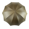 Gold&Brown striped umbrella - IL MARCHESATO LUXURY UMBRELLAS, CANES AND SHOEHORNS