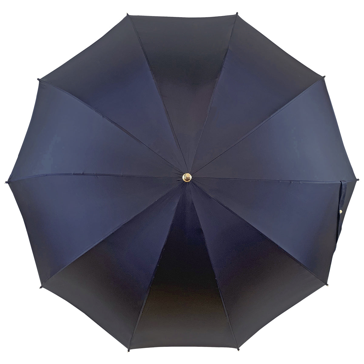 Impugnatura con aquila placcata oro 24k - Elegante ombrello blu