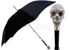 il Marchesato Lux Silver Swarovski Skull Umbrella - il-marchesato