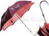 Women's exclusive handmade umbrella with embroidered dragonflies - il-marchesato