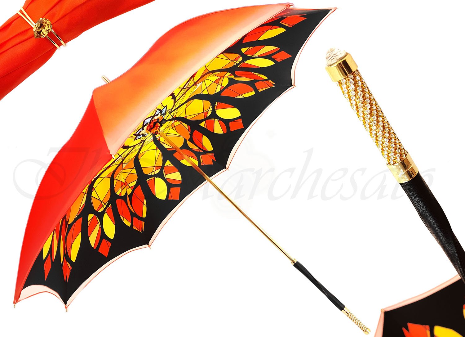 il Marchesato Luxury Ladies Jewelry Double Cloth Umbrella - il-marchesato