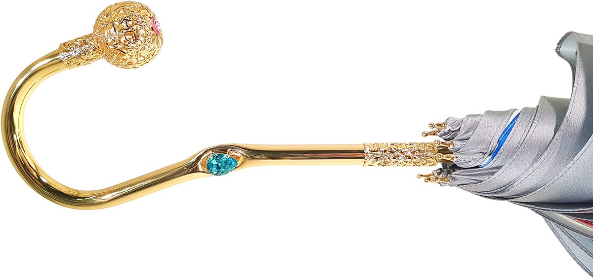 Superb Umbrella With Floral Design - il-marchesato