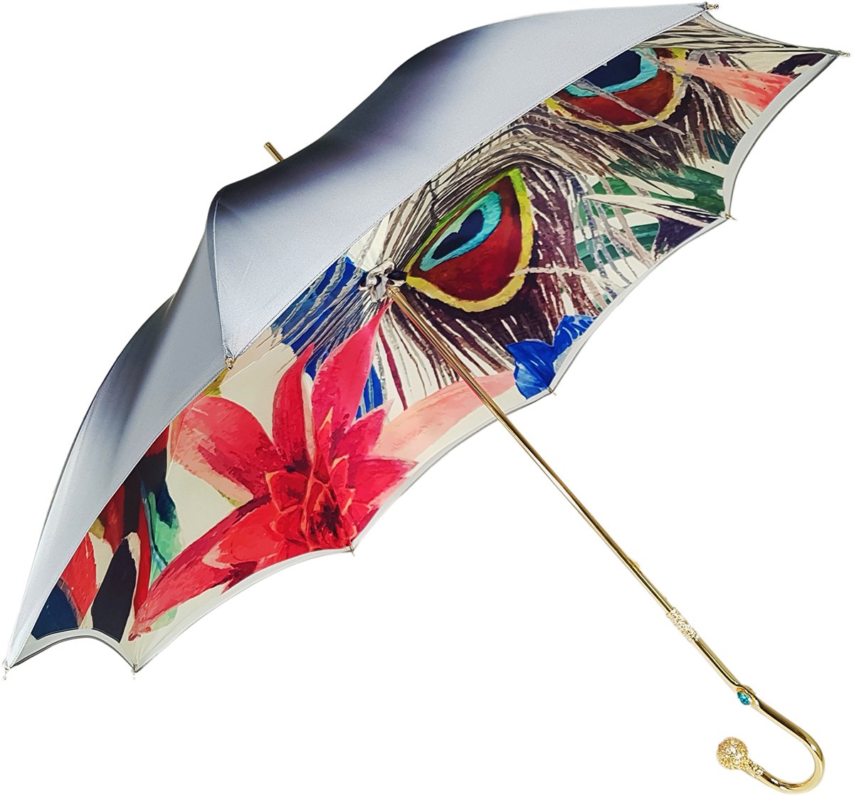 Superb Umbrella With Floral Design - il-marchesato