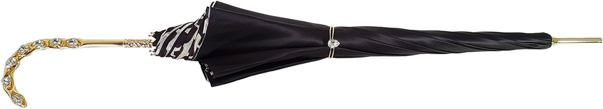 Black And White Pattern Plaid Double Cloth Umbrella - il-marchesato