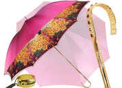 Lovely Fuchsia Shade Umbrella, New Flowered Exclusive By il Marchesato - il-marchesato