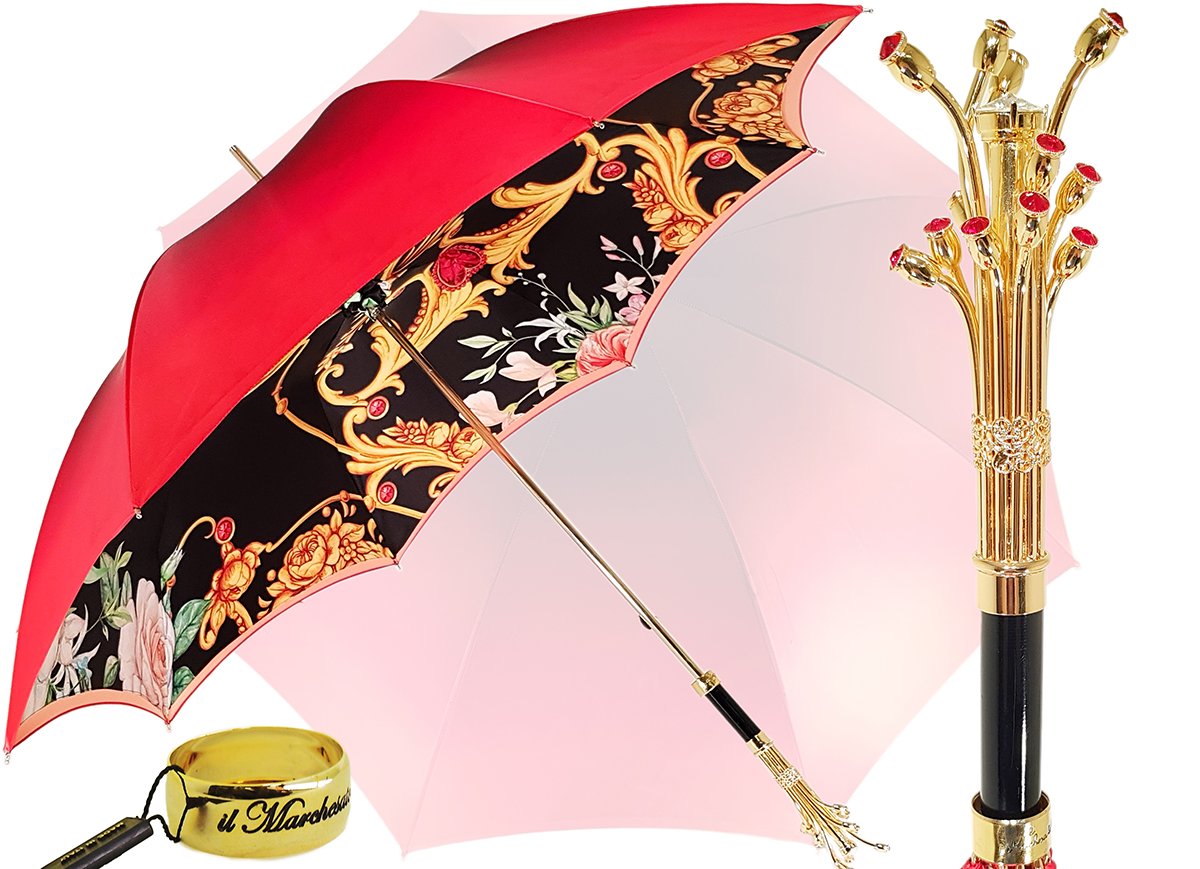 Marvelous Umbrella With Double Cloth Exclusive Design by il Marchesato - il-marchesato