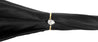 Elegant Umbrella With Double Layer In Black Satin - il-marchesato