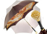 Double Cloth Women's Umbrella with Printed Rose Design - il-marchesato