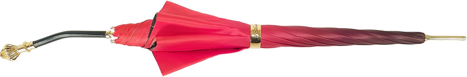 Lovely Red Shade Umbrella, New Flowered Exclusive By il Marchesato - il-marchesato