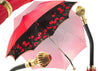Lovely Red Shade Umbrella, New Flowered Exclusive By il Marchesato - il-marchesato