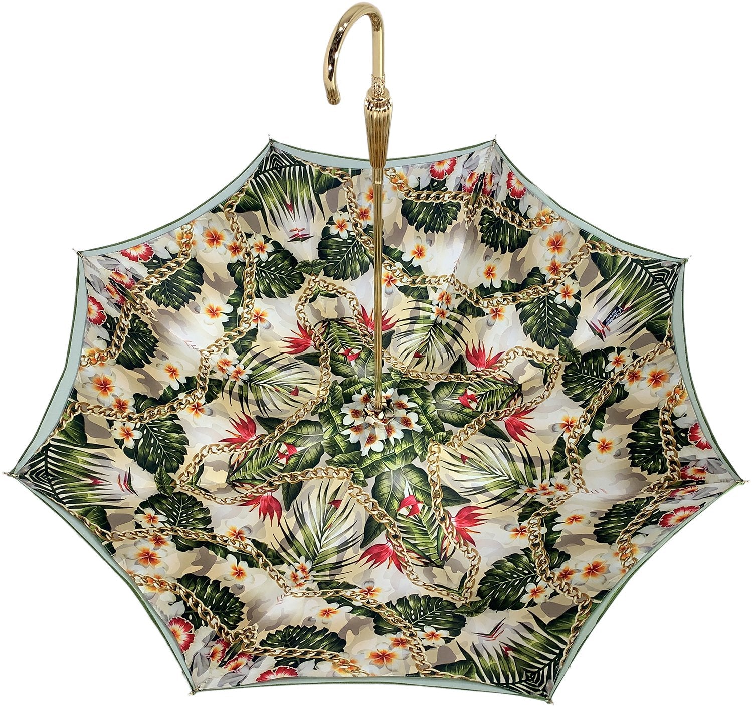 Fantastic flower and chain Umbrella With Double Fabric