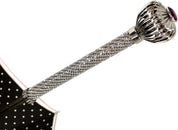 Il Marchesato Black and White Dots Print Women's Umbrella - il-marchesato